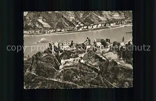 St Goar Ruine Rheinfels Fliegeraufnahme Kat. Sankt Goar