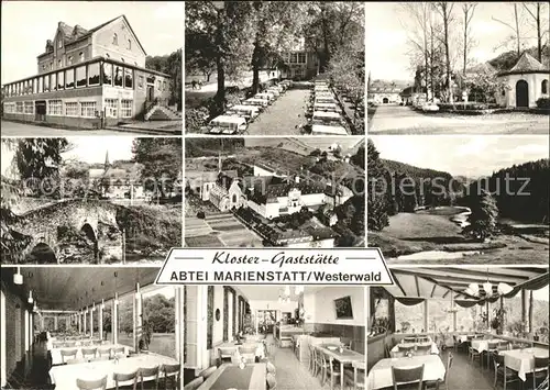 Marienstatt Westerwald Kloster Gaststaette Abtei Marienstatt Teilansichten Kat. Streithausen