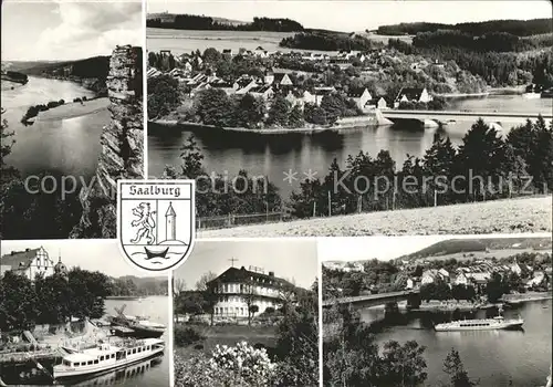 Saalburg Saale Panorama Stausee Bruecke Saaletalsperre Kat. Saalburg Ebersdorf