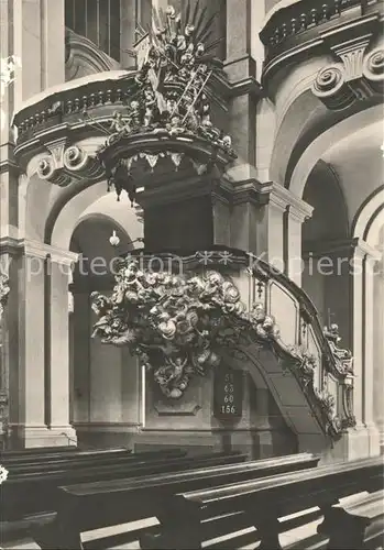 Dresden Ehem Hofkirche Kanzel mit Schalldeckel Kat. Dresden