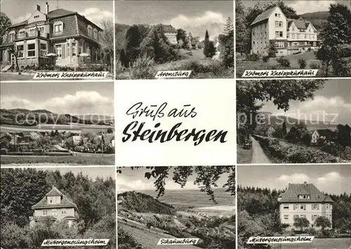 Steinbergen Kroemers Kneippkurhaus Arensburg Muettergenesungsheim Schaumburg Kat. Rinteln