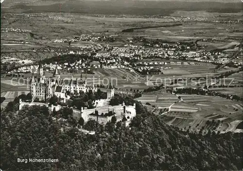 Hechingen Burg Hohenzollern Fliegeraufnahme Kat. Hechingen