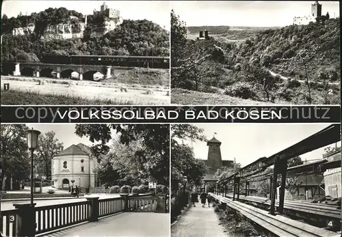 Bad Koesen Rudelsburg Burg Saaleck Sanatorium Thaelmann Kunstgestaenge Kat. Bad Koesen
