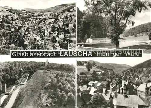 Lauscha Total Schanze Schwimmbad Ortsblick Kat. Lauscha