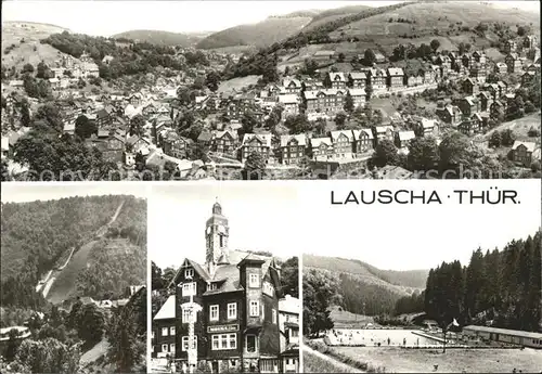 Lauscha Panorama Schanzen Museum Schwimmbad Kat. Lauscha