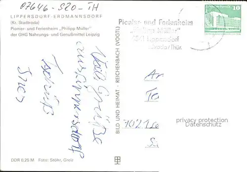 Erdmannsdorf Augustusburg Pionier und Ferienheim Philipp Mueller Schwimmbad Kat. Augustusburg