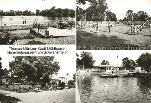 Muehlhausen Thueringen Schwimmbad Spielplatz  Kat. Muehlhausen Thueringen