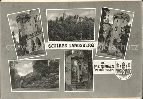 Meiningen Thueringen Schloss Landsberg Teilansichten Kat. Meiningen