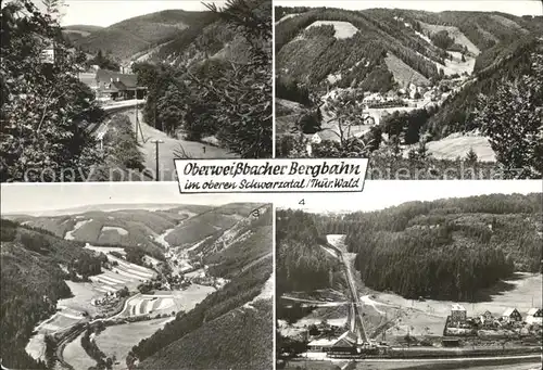 Oberweissbach Talstation Obstfelderschmiede Glasbach Roter Stein Bergbahn Kat. Oberweissbach