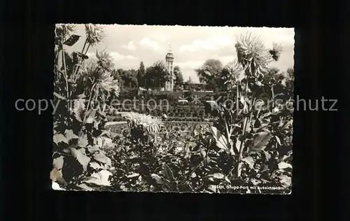 Essen Ruhr Grugapark mit Aussichtsturm Kat. Essen