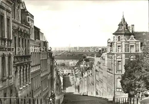 Meerane Steile Wand mit Blick zum Neubauviertel Kat. Meerane