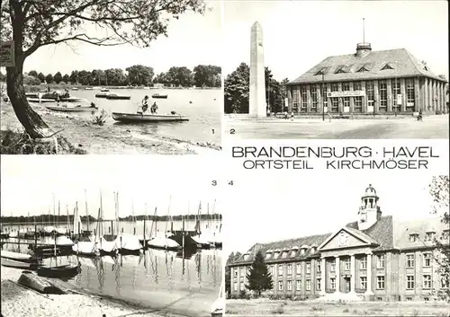 Brandenburg Havel Bootsliegeplatz Klubhaus Plauer See Krankenhaus Kat. Brandenburg