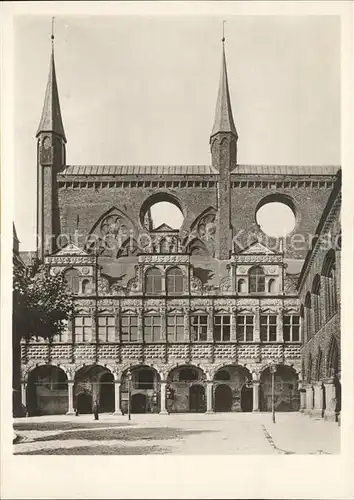 Luebeck Rathaus Marktseite Kat. Luebeck