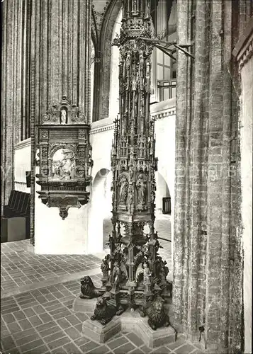 Luebeck Marienkirche Sakramentshaeuschen Kat. Luebeck