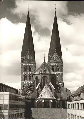 Luebeck Marienkirche Ostseite Kat. Luebeck
