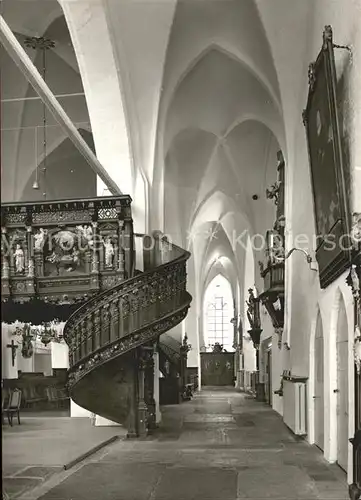 Luebeck Aegidienkirche Seitenschiff Treppe Lettner Kat. Luebeck