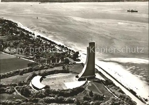 Laboe Marine Ehrenmal Fliegeraufnahme Kat. Laboe