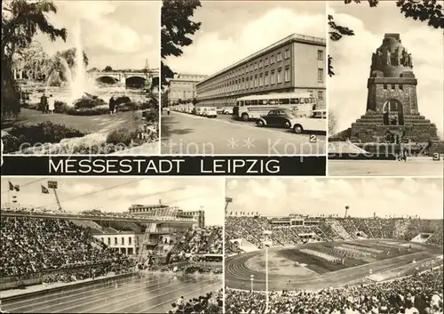 Leipzig Kulturpark Clara Zetkin Dt Hochschule Koerperkultur Voelkerschlachtdenkmal Schwimmstadion Kat. Leipzig