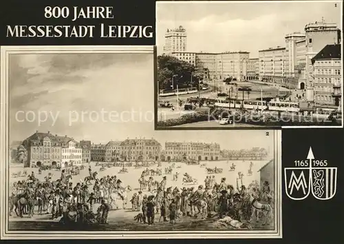 Leipzig Ringbauten Rossplatz Alter Leipziger Pferdemarkt Kat. Leipzig