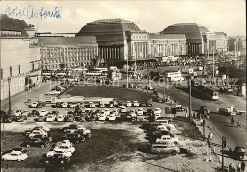 Leipzig Hauptbahnhof und Hotel Astoria Kat. Leipzig