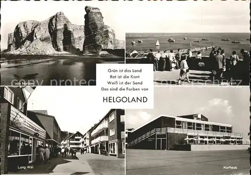Helgoland von Norden vom Falm Lung Wai Kurhaus / Helgoland /Pinneberg LKR