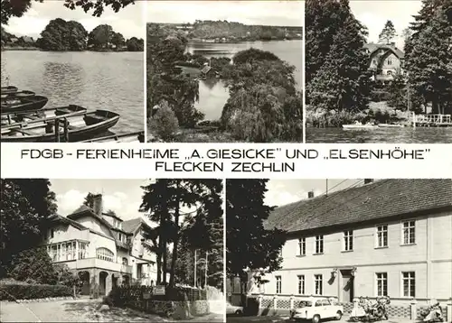 Flecken Zechlin FDGB Ferienheime Giesice und Elsenhoehe Kat. Rheinsberg