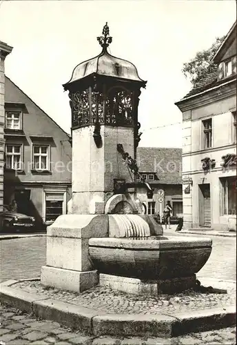 Buckow Maerkische Schweiz Marktbrunnen Kat. Buckow Maerkische Schweiz