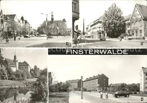 Finsterwalde Markt Thaelmannstr Postamt Schloss Otto Nuschke Str Kat. Finsterwalde