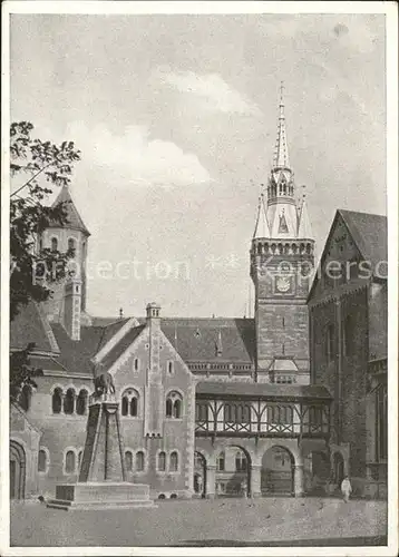 Braunschweig Burgplatz und Rathaus Kat. Braunschweig