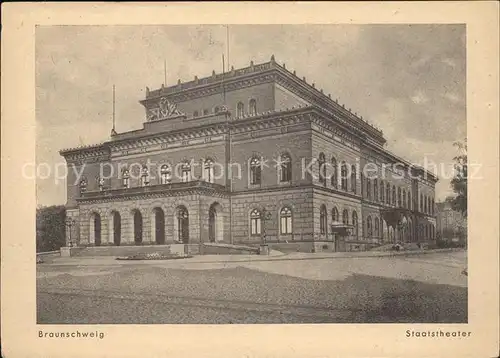 Braunschweig Staatstheater Kat. Braunschweig