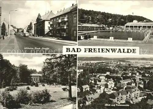 Bad Freienwalde Wilh Pieck Str Schwimmbad Kurhaus Panorama Kat. Bad Freienwalde