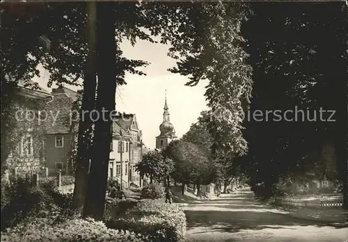 Grossbreitenbach Thueringen Strassenpartie Kirche / Grossbreitenbach /Ilm-Kreis LKR