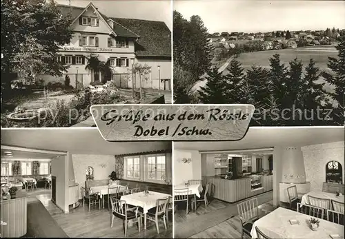 Dobel Schwarzwald Gasthof Pension Roessle Teilansichten Kat. Dobel