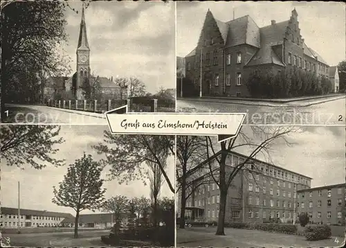 Elmshorn Stiftskirche Amtsgericht Friedr Ebert Schule Krankenhaus Kat. Elmshorn