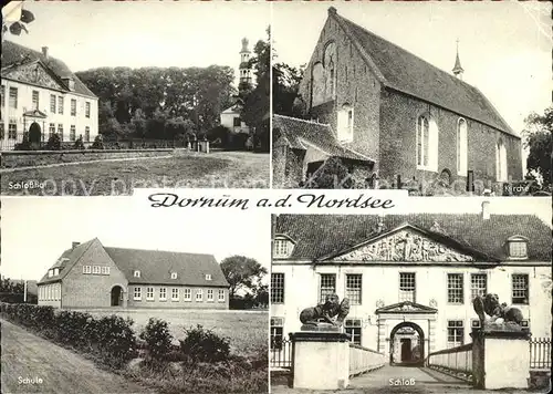 Dornum Ostfriesland Schlosshof Kirche Schule Schloss / Dornum /Aurich LKR