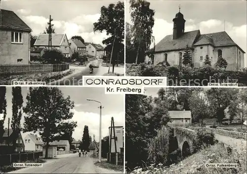 Conradsdorf Ortsteile Falkenberg und Tuttendorf Teilansichten Kat. Halsbruecke