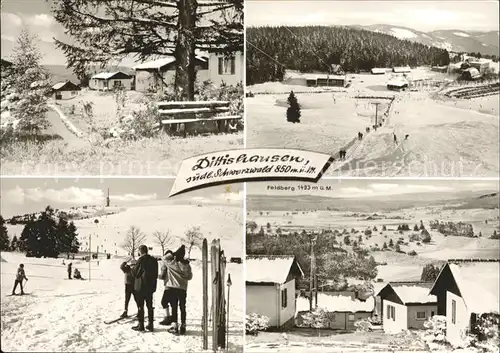 Dittishausen Winterpanorama Teilansichten Kat. Loeffingen