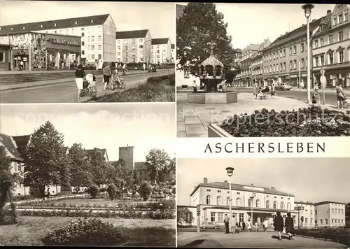 Aschersleben Kosmonautenviertel Einkaufsquelle Rosarium Stadtbad Markt Bahnhof / Aschersleben /Salzlandkreis LKR