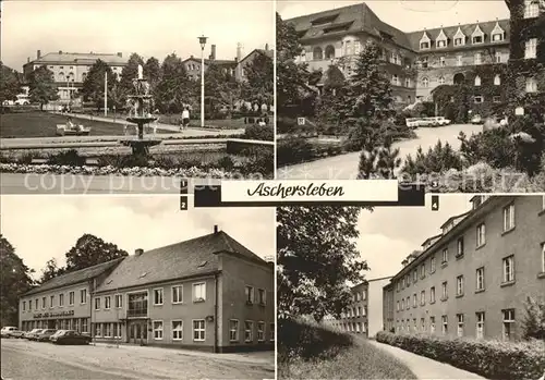 Aschersleben PdJ Bahnhof Haus des Handwerks Krankenhaus / Aschersleben /Salzlandkreis LKR