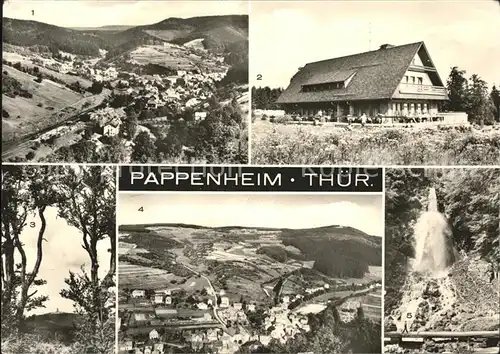 Pappenheim Thueringen vom Hundsrueck HO Gaststaette Heuberghaus Gr Inselsberg Hohe Warte Trusetaler Wasserfall Kat. Floh Seligenthal