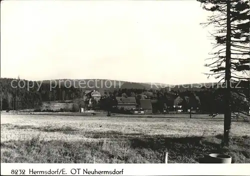 Hermsdorf Erzgebirge OT Neuhermsdorf Teilansicht Kat. Hermsdorf Osterzgebirge