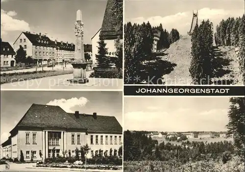 Johanngeorgenstadt Postmeilensaeule Erzgebirgsschanze Kulturhaus OT Schwefelwerk Kat. Johanngeorgenstadt