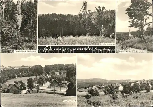 Johanngeorgenstadt Teufelsstein Erzgebirgsschanze Kirche OT Steinbach Kat. Johanngeorgenstadt