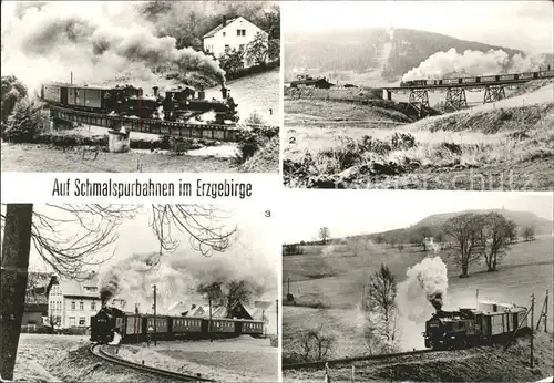Oberwiesenthal Erzgebirge mit Streckenwalde Neudorf und Cranzahl mit Baerenstein Schmalspurbahnen Kat. Oberwiesenthal