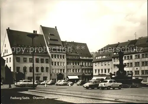 Freiberg Sachsen Obermarkt Denkmal Kat. Freiberg