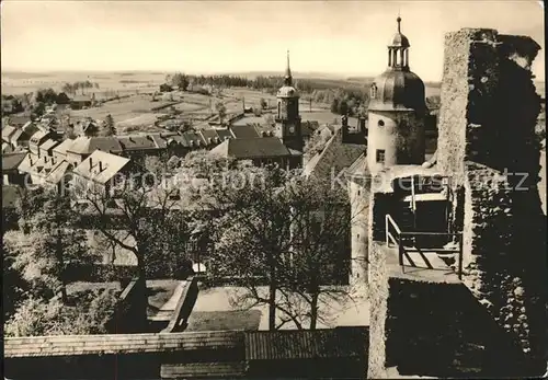 Frauenstein Sachsen mit Burg und Schloss Kat. Frauenstein Sachsen