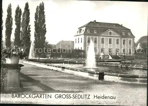 Heidenau Sachsen Barockgarten Grosssedlitz Friedrich Schloesschen / Heidenau /Saechsische Schweiz-Osterzgebirge LKR