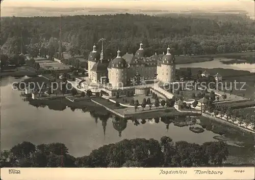 Dresden Jagdschloss Moritzburg Fliegeraufnahme