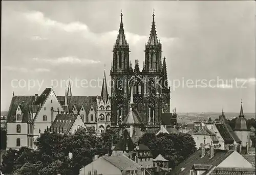 Meissen Elbe Sachsen Albrechtsburg und Dom Kat. Meissen