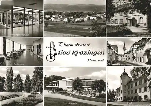 Bad Krozingen Bewegungsbad Teilansicht Thermalbad Kurhaus Hauptstr Kurpark Schloss Kat. Bad Krozingen